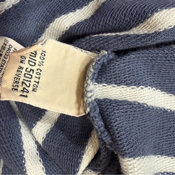 L.L. Bean Blue and White Striped Sweatshirt - Picture 5 of 5